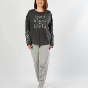 Set pantaloni tricou cu manica lunga