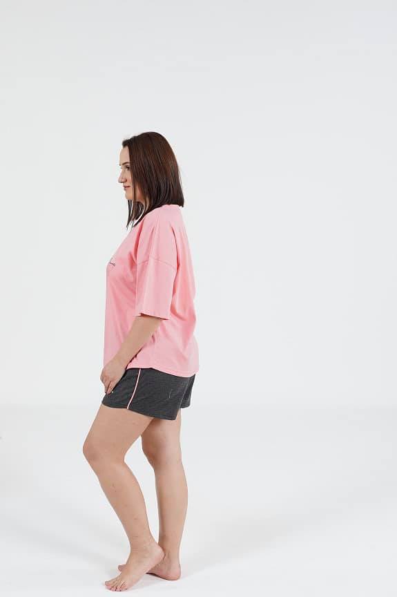 Set tricou cu pantaloni scurți MĂRIMI MARI art.10300 - imagine 5