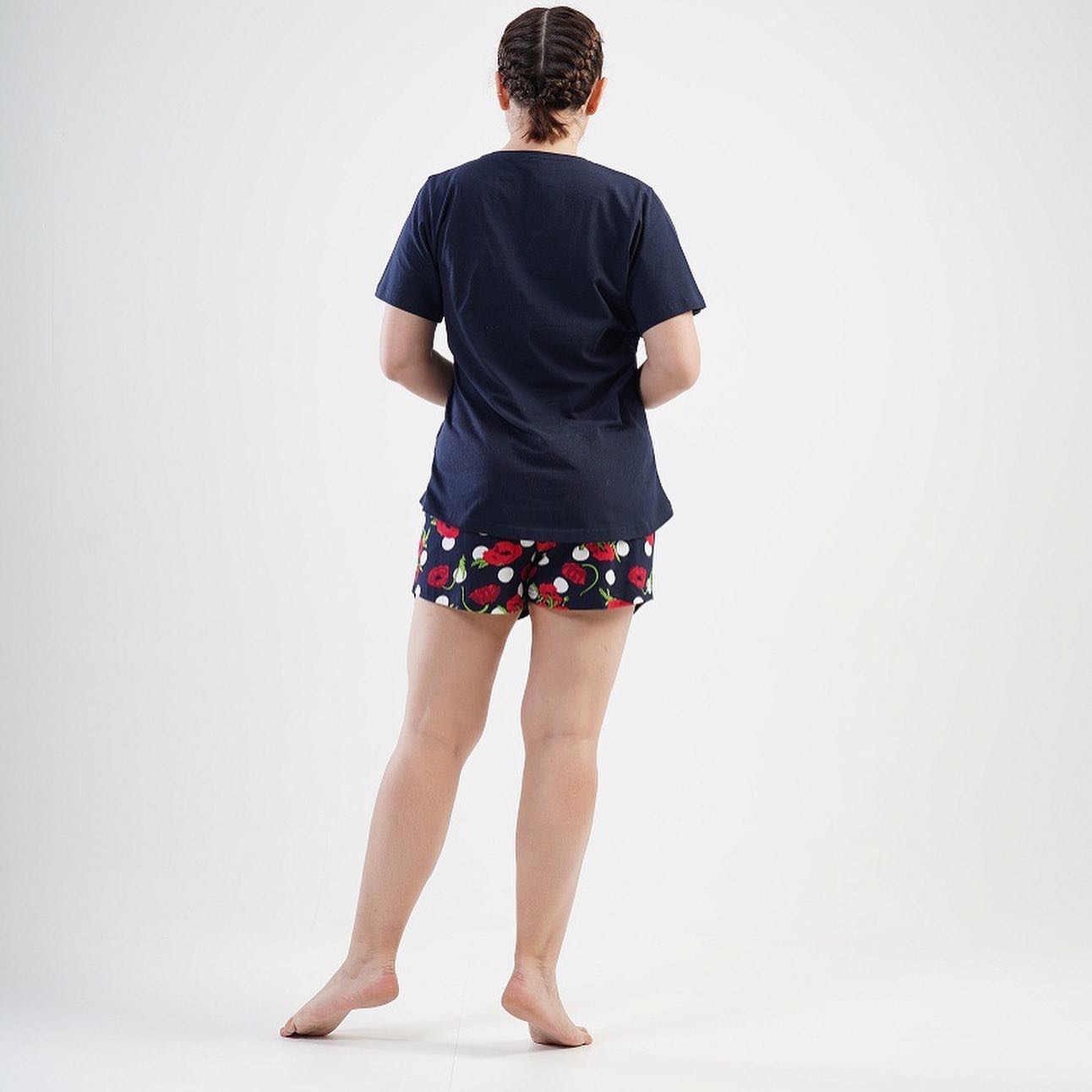 Set tricou cu pantaloni scurți MĂRIMI MARI art.40360 - imagine 4