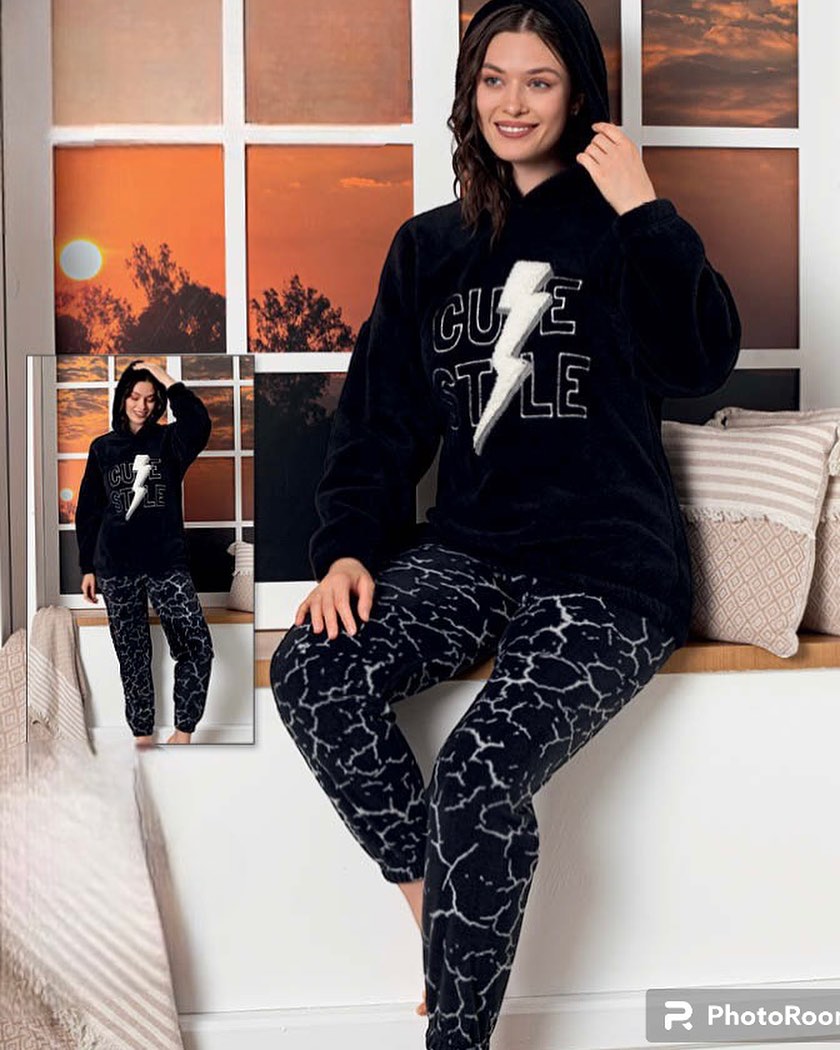 Set hanorac cu glugă+ pantaloni art.238300 - imagine 2