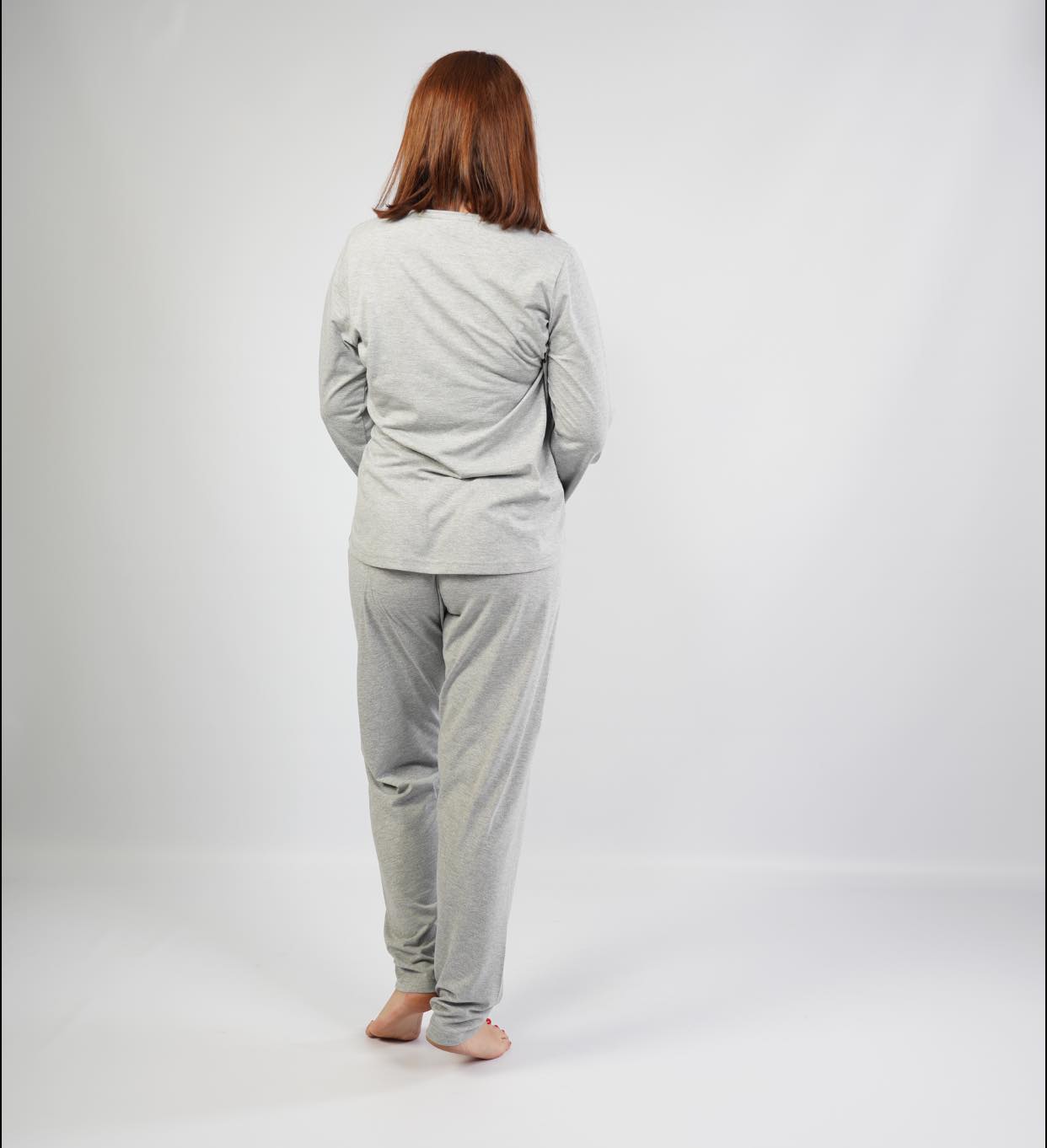 Set pantaloni cu tricou mărimi mari art.65480 - imagine 3