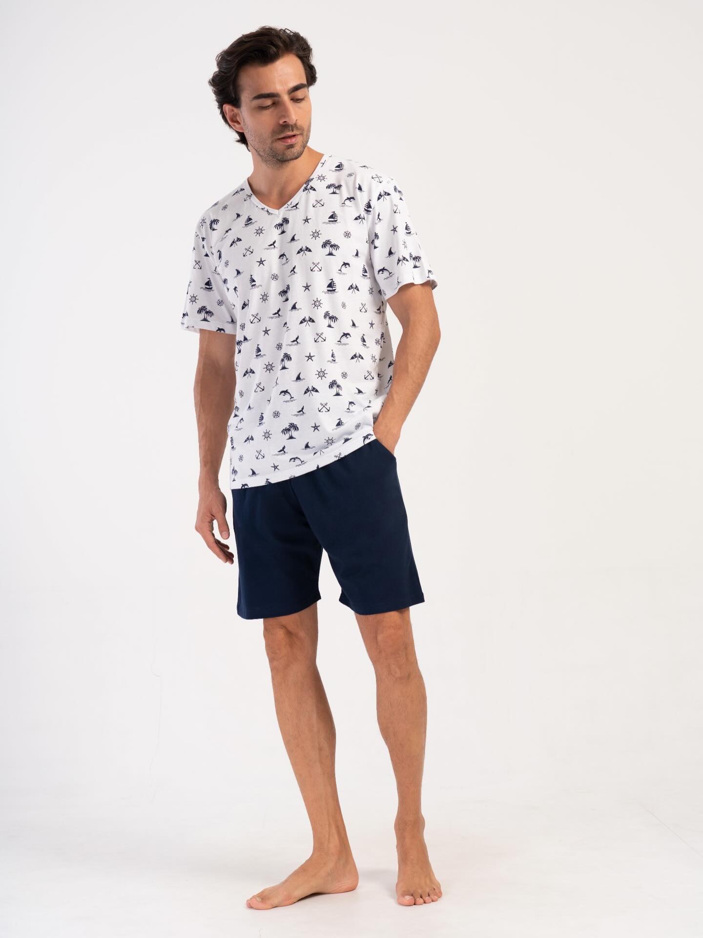 Set tricou cu pantaloni scurți bărbat art.88450 - imagine 5