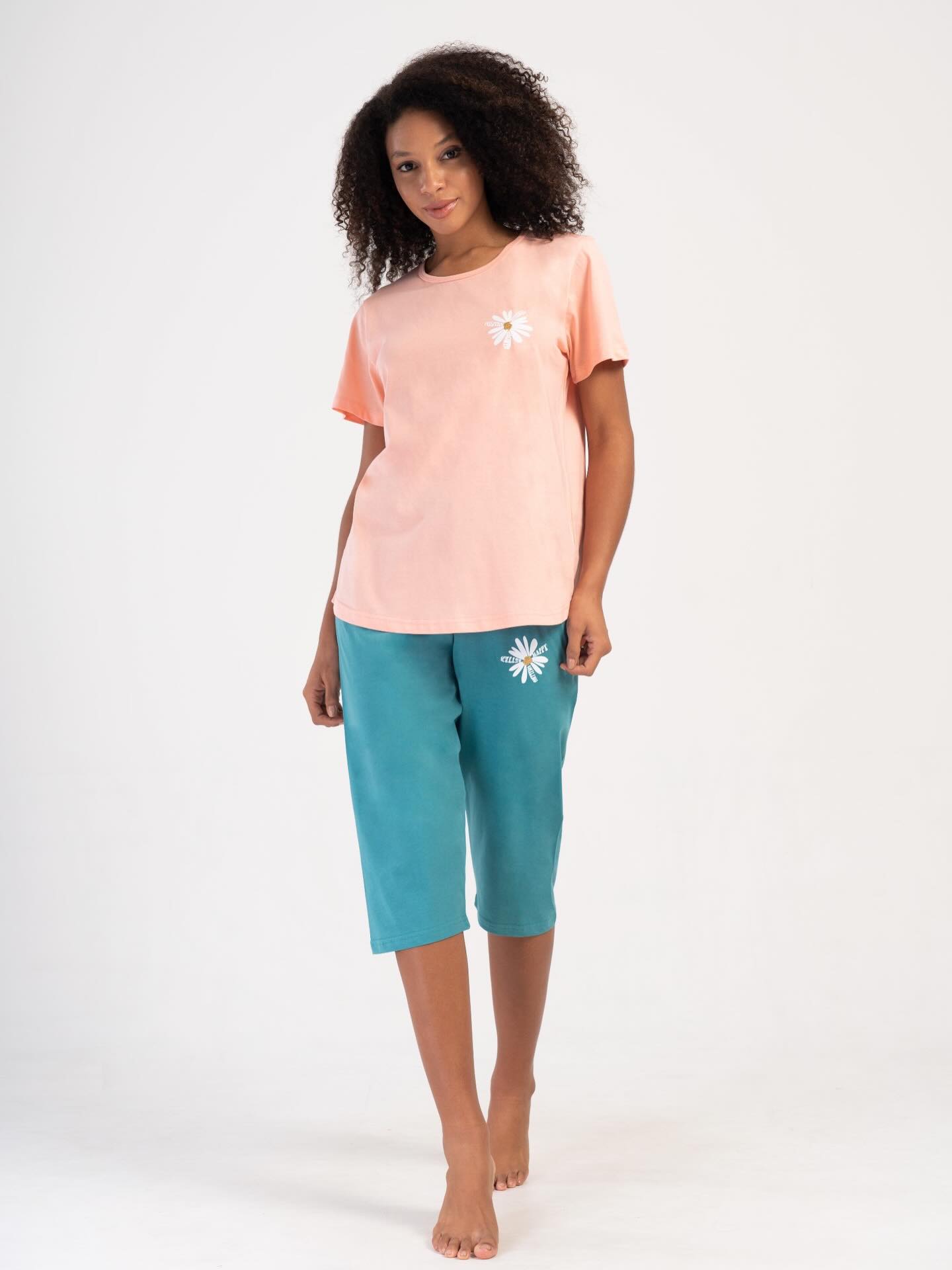 Set tricou pantaloni 3 sferturi mărimi MARI art.102460 - imagine 4