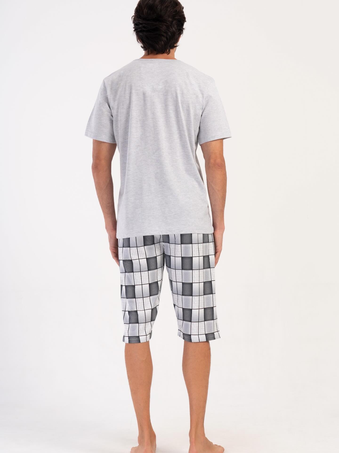 Set tricou cu pantaloni 3/4 bărbat art.87480 - imagine 2