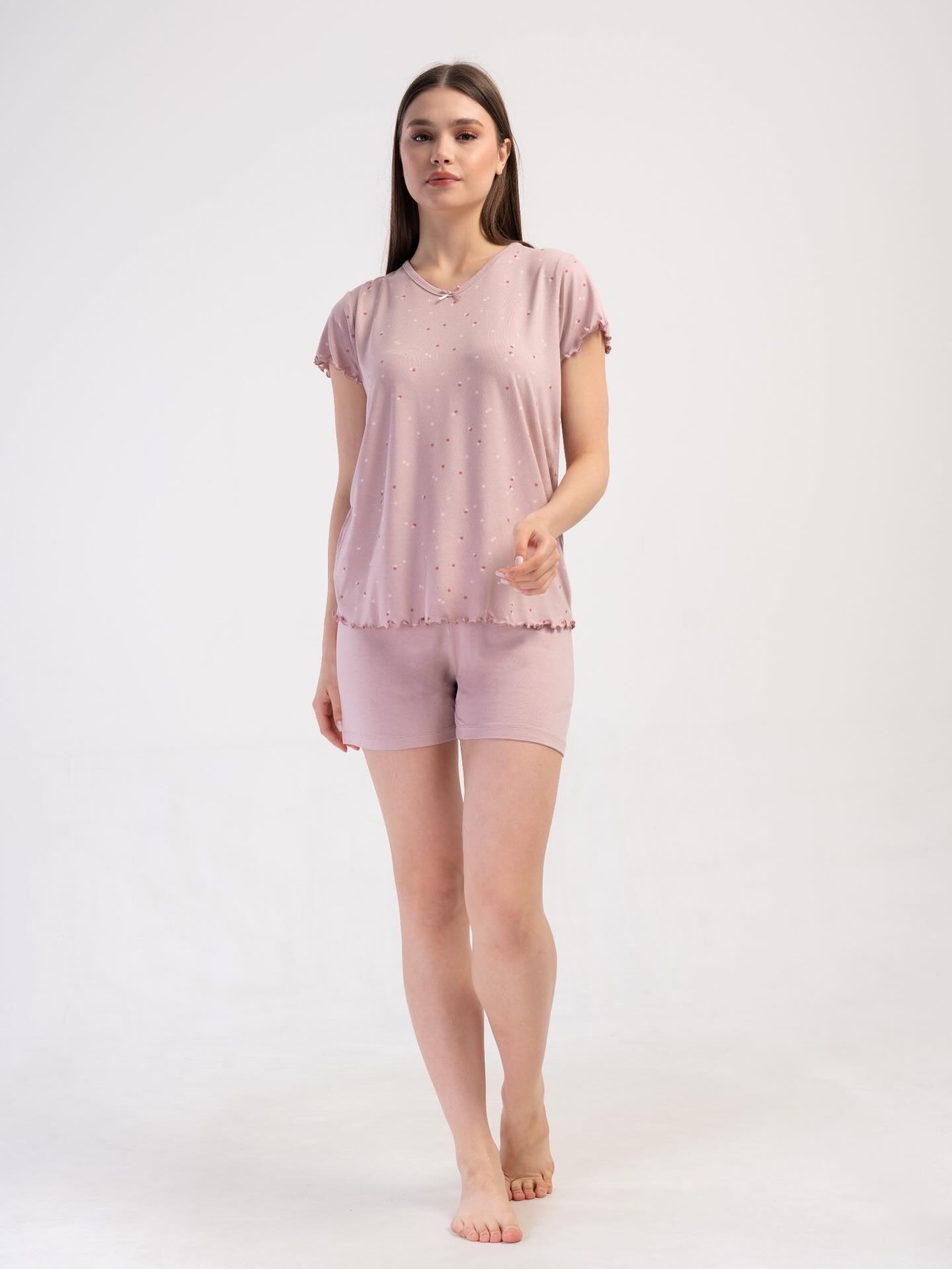 Set tricou cu pantaloni scurți damă art.302420 - imagine 5