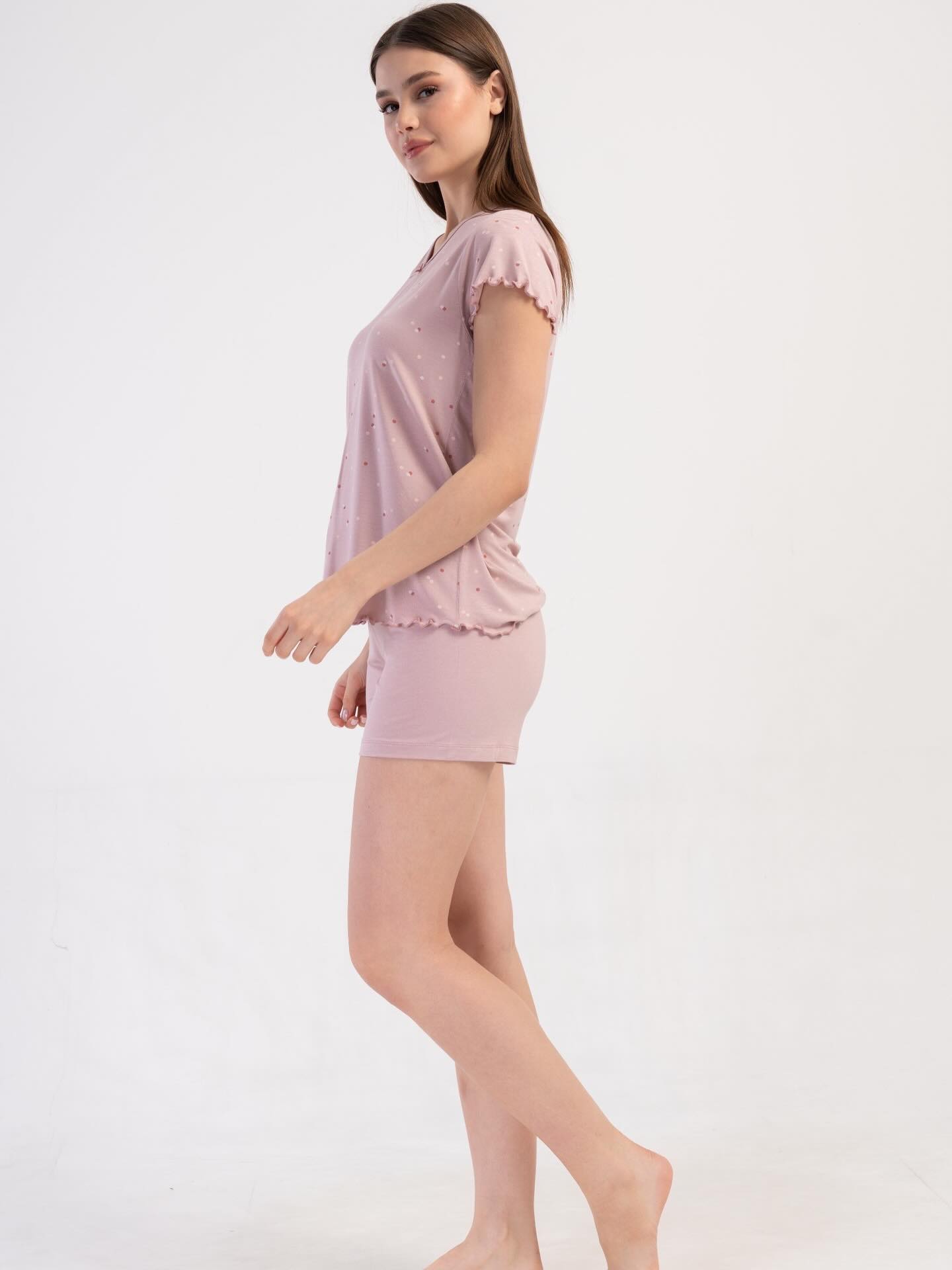 Set tricou cu pantaloni scurți damă art.302420 - imagine 4