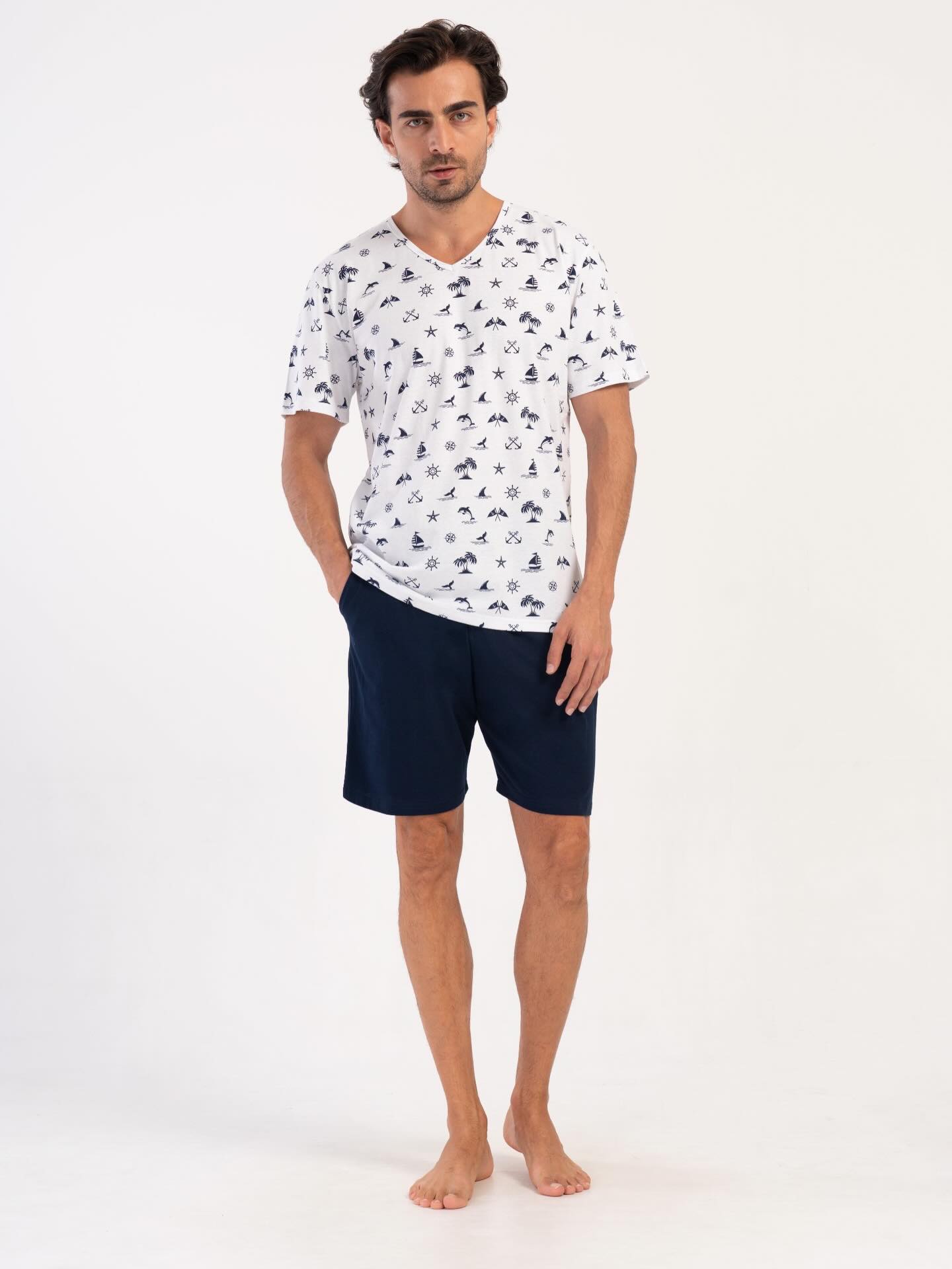 Set tricou cu pantaloni scurți bărbat art.88450