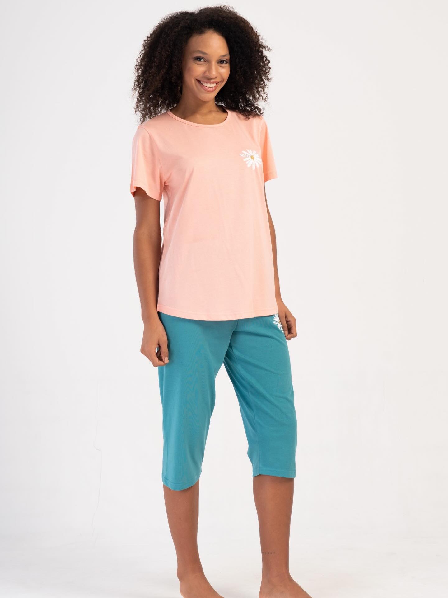 Set tricou pantaloni 3 sferturi mărimi MARI art.102460 - imagine 2