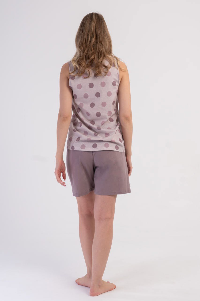 Set maiou și pantaloni scurți damă art.312400 - imagine 2