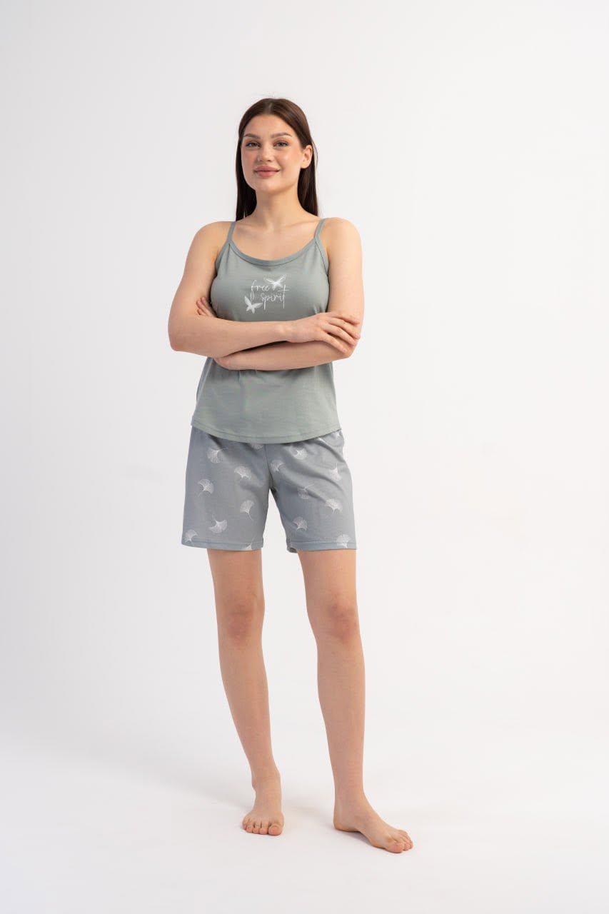 Set maiou și pantaloni scurți damă art.323340