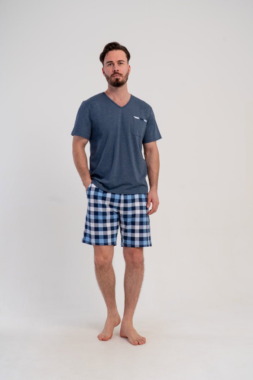 Set tricou și pantaloni scurți bărbați mărimi mari art.93520