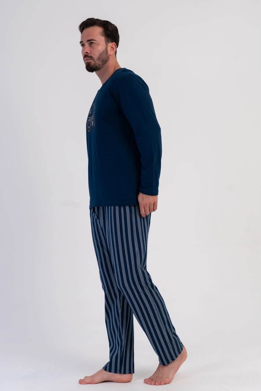 Pijama barbati din bumbac art.96580 - imagine 2