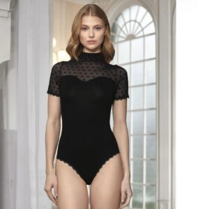 Body dama vascoza dantela negru art. 8200