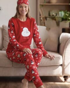 Pijama dama polar flis om de zapada art.395400
