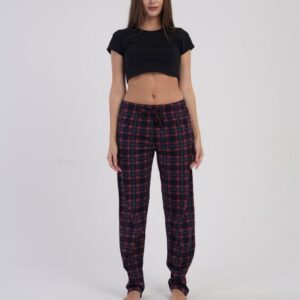 Pantaloni pijama dama bumbac carouri art.400300