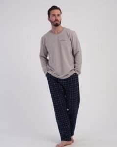 Pijama barbati bumbac carouri bayka art.104700